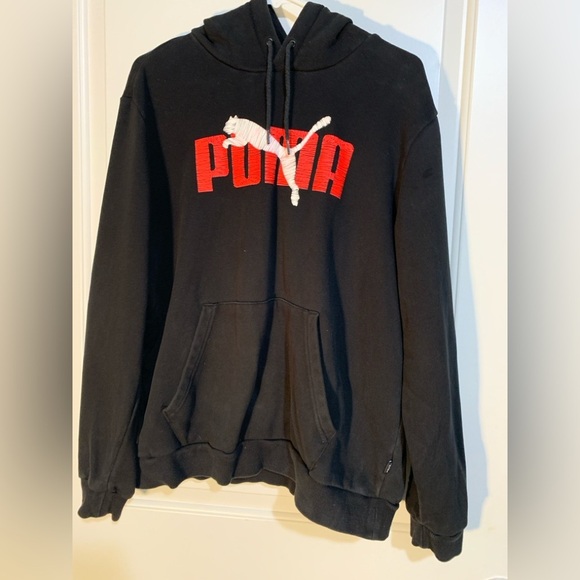 Large Men’s Black Puma Hoodie. - Picture 1 of 3